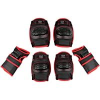 SPFASZEIV Protecciones Niños Bicicleta Patinaje Patinaje Deportes Rodilleras para Equipo de Protección 6 en 1 Rodilla…